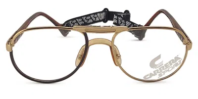 Carrera Vintage 5511 040 Men's Glasses Brown Size 52 - Free Lenses - Blue Light Block Available In Gold