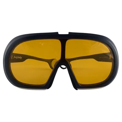 Pre-owned Carrera Vintage  Blue Foxy Lady Sports Yellow Lens Sunglasses 1970's Austria