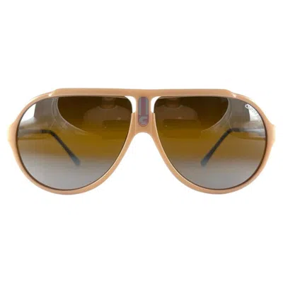 Pre-owned Carrera Vintage  Ski 5565 Aviator Double Mirrored Lenses Sunglasses 80's Austria In Brown