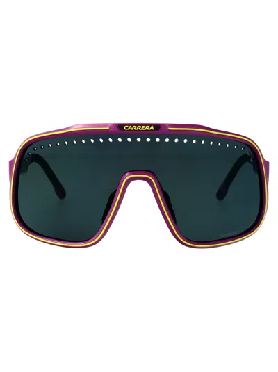 Carrera Violet Yellow Injectate Sunglasses In Green
