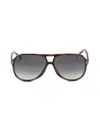 Carrera Women's 61mm Tortoiseshell Pattern Aviator Sunglasses In Brown