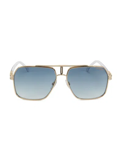 Carrera Women's 62mm Double Bridge Geometric Sunglasses In Gold
