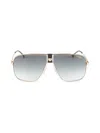 Carrera Women's 63mm Gradient Lens Aviator Metal Sunglasses In Multi