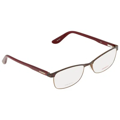 Carrera Women's Ca6644 Rectangular Eyeglasses In Brown Red