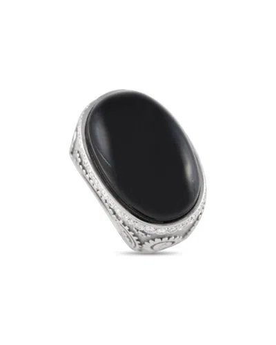 Pre-owned Carrera Y Carrera 18k 0.35 Ct. Tw. Diamond & Onyx Ring (authentic Pre-loved) In Black