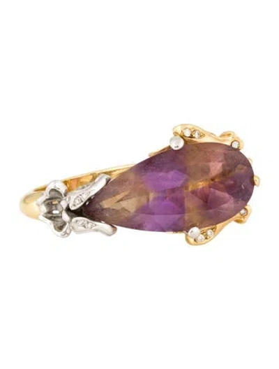 Pre-owned Carrera Y Carrera 18k Ametrine & Diamond Universo Allegory Ring In Multi