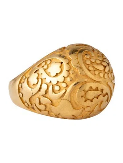 Pre-owned Carrera Y Carrera 18k Aqua Dome Ring In Multicolor