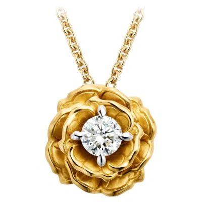 Pre-owned Carrera Y Carrera 18k Yellow And White Gold Diamond Necklace “roció”