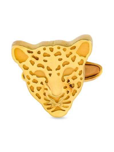 Pre-owned Carrera Y Carrera 18k Yellow Gold Leopard Cufflinks