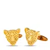 Carrera Y Carrera 18k Yellow Gold Leopard Cufflinks Ca06-032525 In Gold