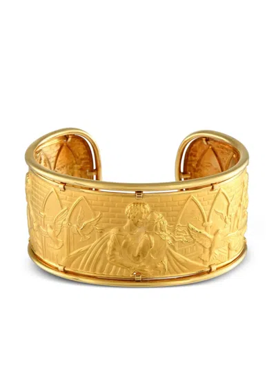 Pre-owned Carrera Y Carrera 18k Yellow Gold Romeo And Juliet Bracelet