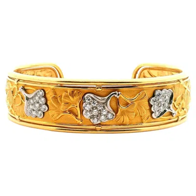 Pre-owned Carrera Y Carrera Gingko Leaf Bracelet In Multi