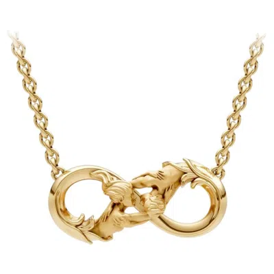 Pre-owned Carrera Y Carrera Infinito 18k Yellow Gold Pendant Necklace