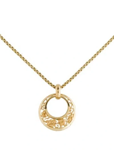 Pre-owned Carrera Y Carrera Jazmin Pendant Necklace, 17" In Multi