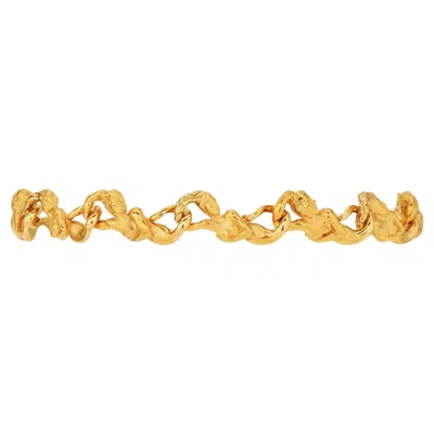 Pre-owned Carrera Y Carrera Mermaid 18k Yellow Gold Link Bracelet
