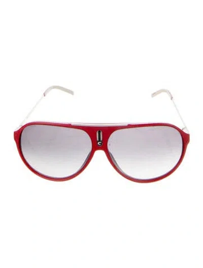 Pre-owned Carrera Y Carrera Oversize Gradient Sunglasses In Red