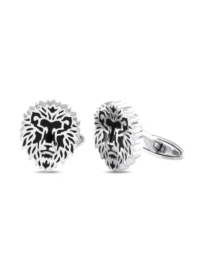 Pre-owned Carrera Y Carrera  18k White Gold Lion Cufflinks