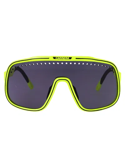 Carrera Yellow Black Injectate Sunglasses In Green