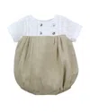 Carriage Boutique Bubble Romper In Green