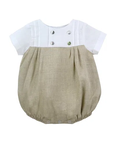 Carriage Boutique Kids' Bubble Romper In White