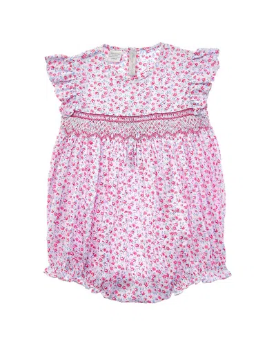Carriage Boutique Kids' Floral Bubble Dress In Pink