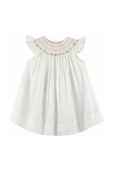 Carriage Boutique Babies'  Girl Pink Bishop Dress 18m In White