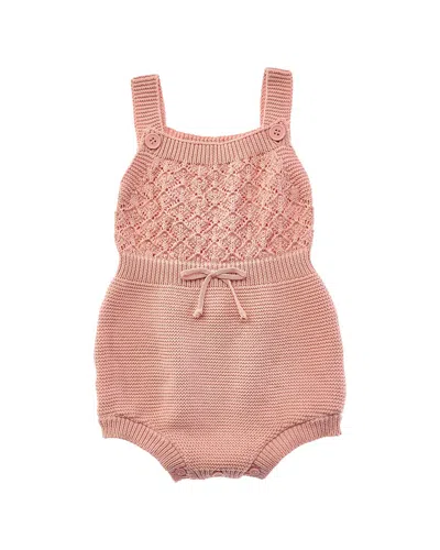 Carriage Boutique Kids' Knit Overall In Pink