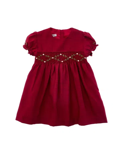 Carriage Boutique Puff Sleeve Top In Red