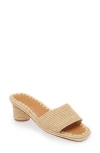 Carrie Forbes Women's Bou Slip On High Heel Sandals In Natural