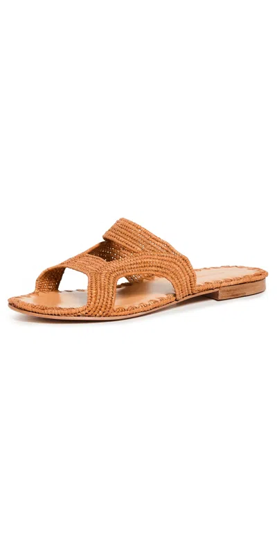 Carrie Forbes Isai Sandals Cognac In Brown
