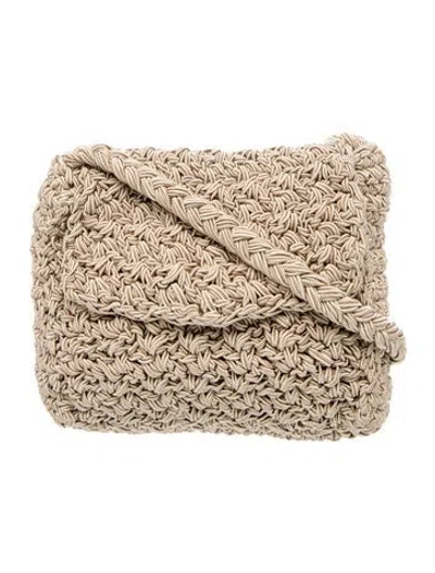 Pre-owned Carrie Forbes Messenger Bag In Neutrals