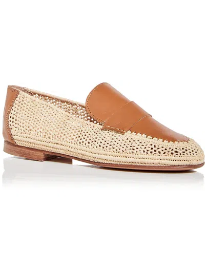 Carrie Forbes Mumba Womens Woven Slip On Loafers In Multi