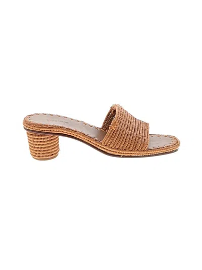 Pre-owned Carrie Forbes Sandals In Tan