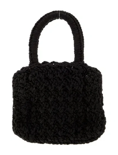 Pre-owned Carrie Forbes Top Handle Bag Vintage In Black