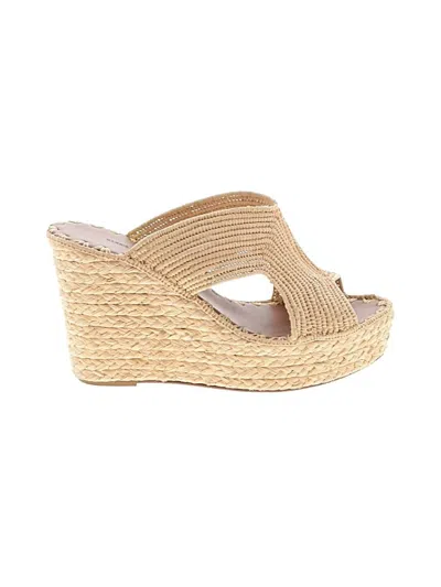 Pre-owned Carrie Forbes Wedges In Tan