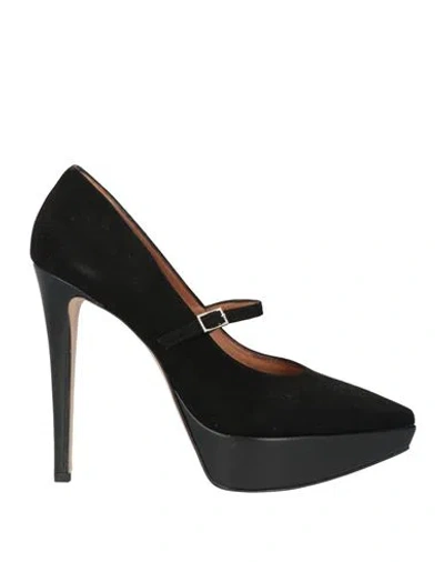 Carrie Latt Woman Pumps Black Size 11 Soft Leather