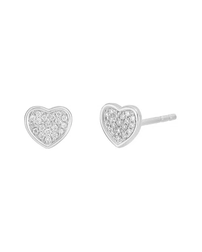 Carriere 14k 0.08 Ct. Tw. Diamond Earrings In Silver