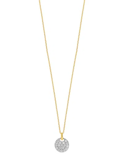 Carriere 14k 0.13 Ct. Tw. Diamond Necklace In Gold