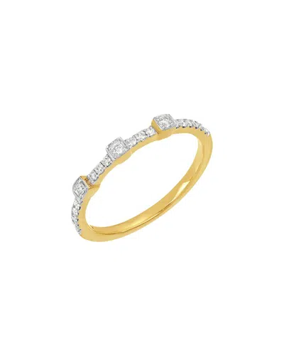 Carriere 14k 0.18 Ct. Tw. Diamond Ring In Gold