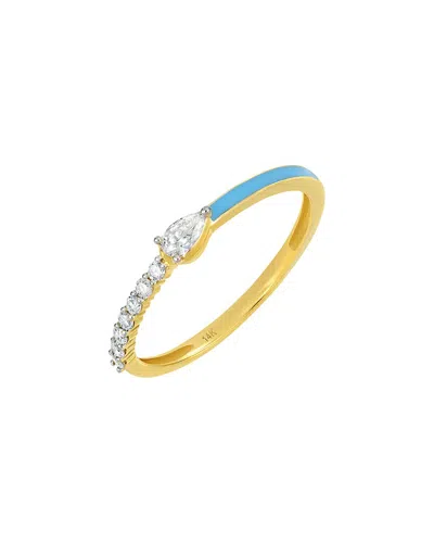 Carriere 14k 0.23 Ct. Tw. Diamond Ring In Gold