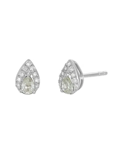 Carriere 14k 0.24 Ct. Tw. Diamond Earrings In Metallic