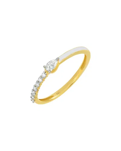 Carriere 14k 0.25 Ct. Tw. Diamond Ring In Gold
