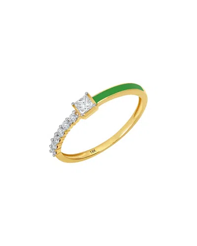 Carriere 14k 0.29 Ct. Tw. Diamond Ring In Gold