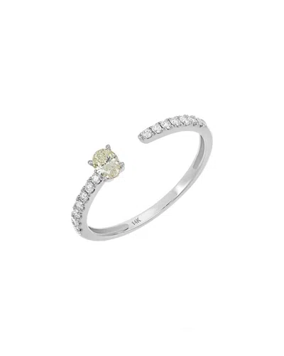 Carriere 14k 0.31 Ct. Tw. Diamond Ring In Metallic
