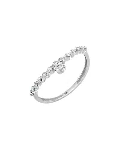 Carriere 14k 0.40 Ct. Tw. Diamond Ring In Gray