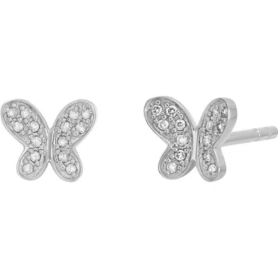 Carriere Jewelry Carrière Jewelry Butterfly Diamond Stud Earrings In Black