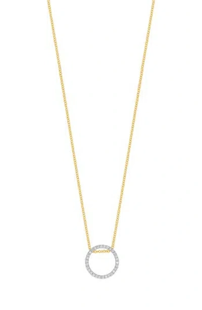 Carriere Jewelry Carrière Jewelry Circle Diamond Pendant Necklace In Gold