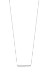 Carriere Jewelry Carrière Jewelry Diamond Bar Pendant Necklace In 14k White Gold