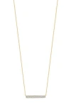 Carriere Jewelry Carrière Jewelry Diamond Bar Pendant Necklace In Gold