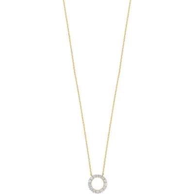 Carriere Jewelry Carrière Jewelry Diamond Circle Pendant Necklace In Gold